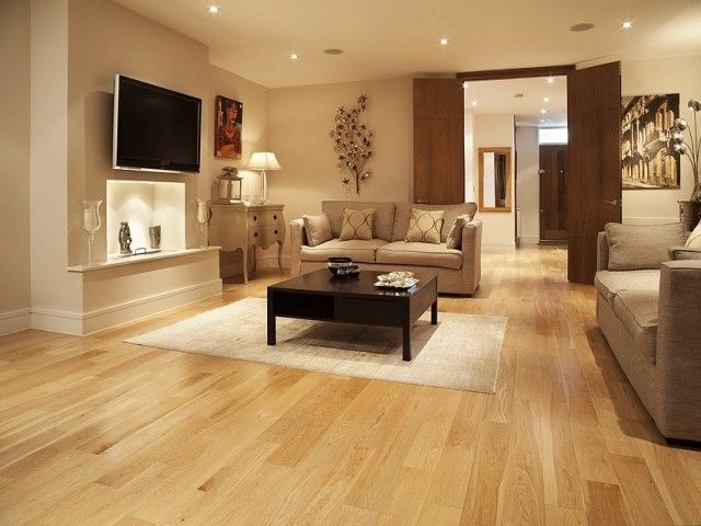 Wood-Looking Tiles in the Living Room