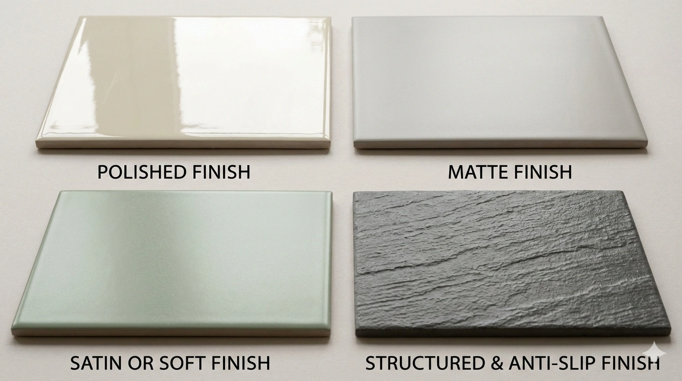 Glazed Porcelain Tile Finishes Explained