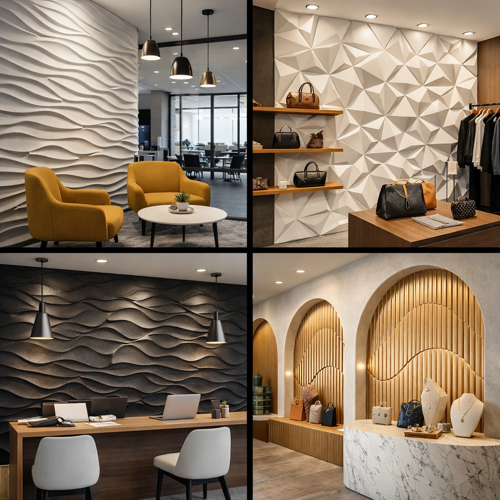 Textured & 3D Commercial Wall Tiles