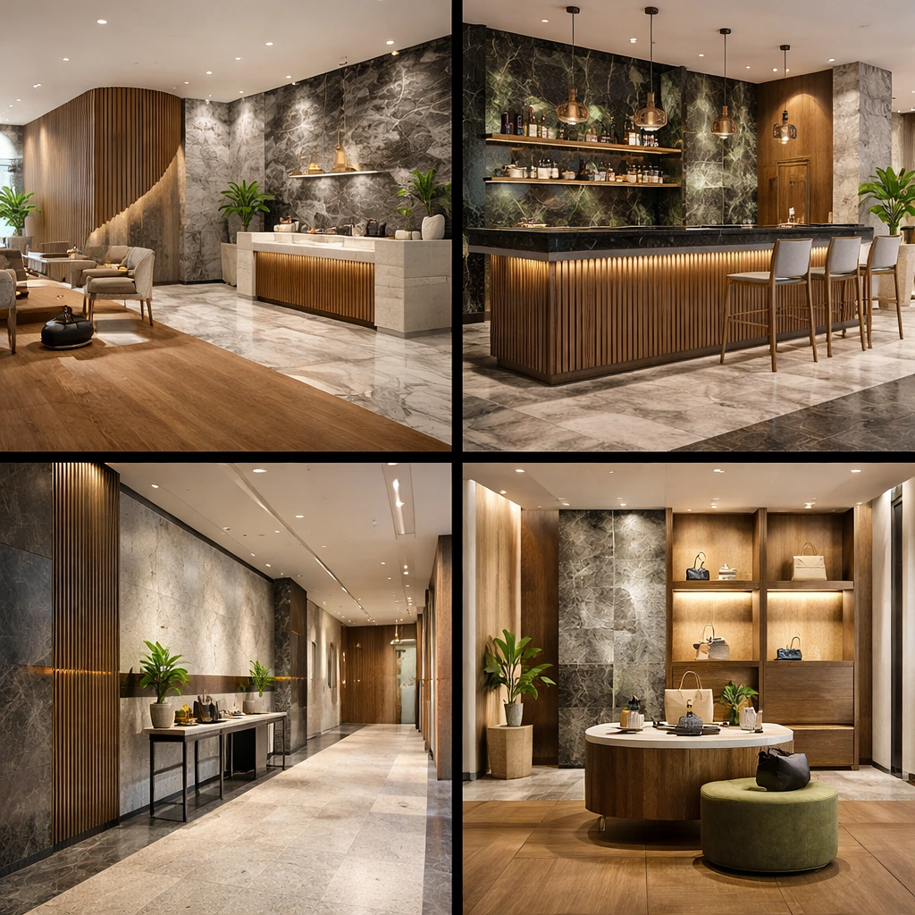 Mixed Materials & Hybrid Tile Designs