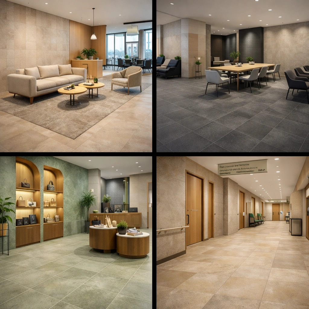 Color & Finish Trends in Commercial Tiles