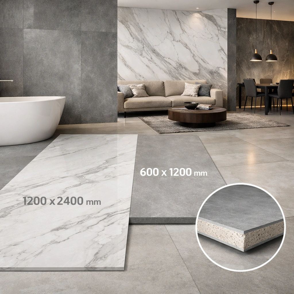 What Are Large Format Porcelain Tiles