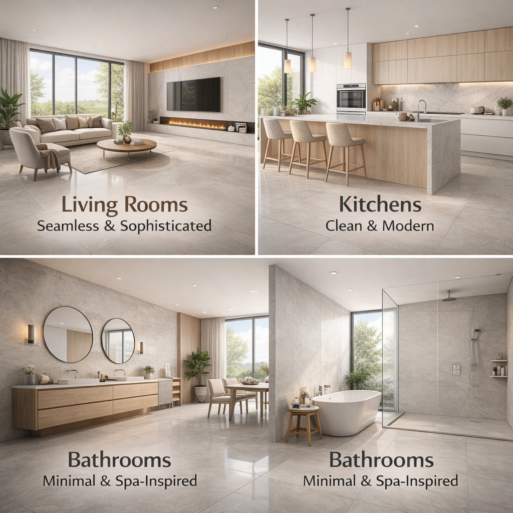 Where Do Large Format Tiles Work Best in a Home