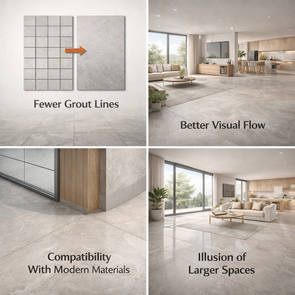 Why Do Architects Prefer Large Format Tiles Over Smaller Tiles