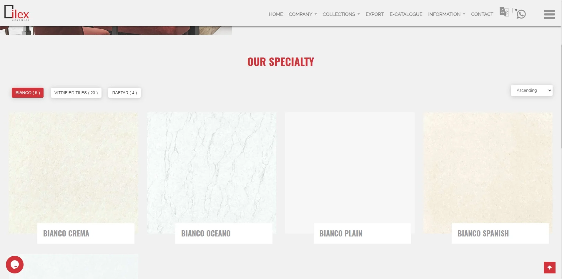 80x80 Vitrified Tiles Manufacturer - Bianco Collection