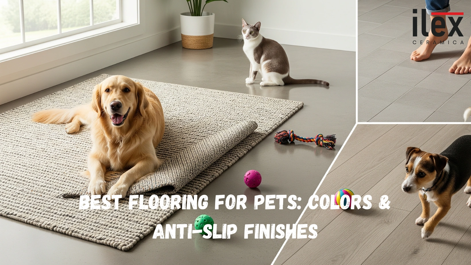 Best Flooring for Pets: Colors & Anti-Slip Finishes